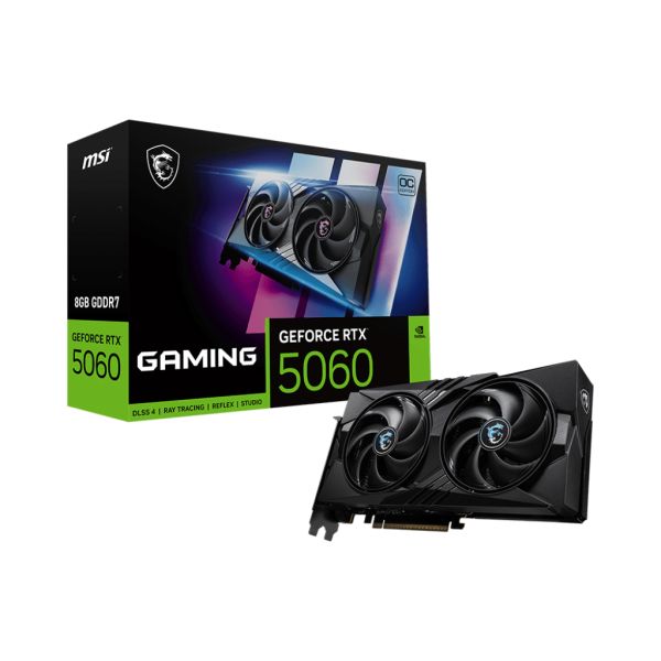 MSI GeForce RTX 5060 8G GAMING OC NVIDIA 8 GB GDDR7 (V537-005R) MSI GeForce RTX 5060 8G GAMING OC NVIDIA 8 GB GDDR7 (V537-005R)