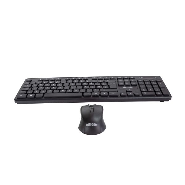 Origin Storage OS-KBD/MS-WRL toetsenbord Inclusief muis Thuis/Werk RF draadloos + USB QWERTY Engels Zwart (OS-KBD/MS-WRL)