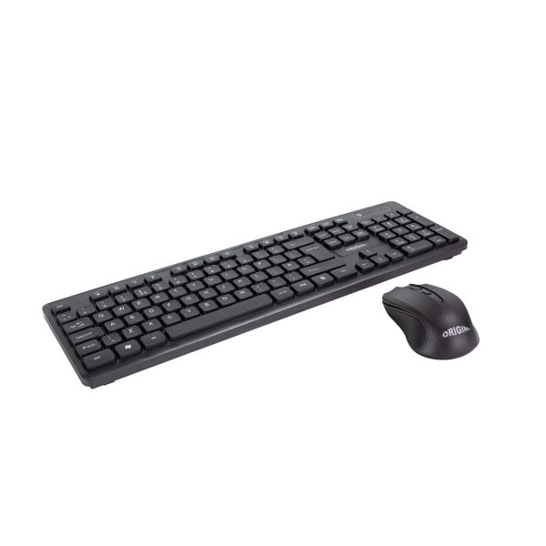 Origin Storage OS-KBD/MS-WRL toetsenbord Inclusief muis Thuis/Werk RF draadloos + USB QWERTY Engels Zwart (OS-KBD/MS-WRL)