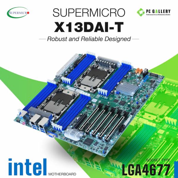 Super Micro Supermicro Intel DP Workstation MB, Eagle Stream Platform (MBD-X13DAI-T-O)
