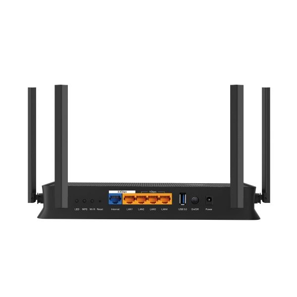 TP-Link Archer BE3600 draadloze router 2.5 Gigabit Ethernet Dual-band (2.4 GHz / 5 GHz) Zwart (ARCHER BE3600(EU))