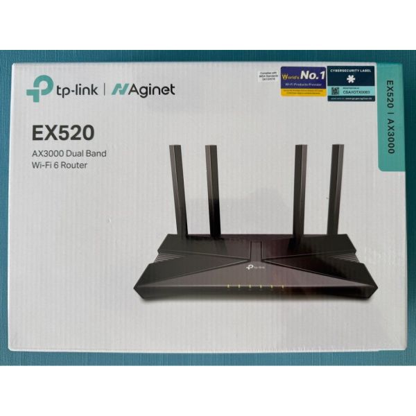 TP-Link EX520 AX3000 Dualband WiFi 6 Router (EX520)