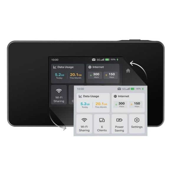 TP-Link M8550(EU) draadloze router Dual-band (2.4GHz + 5GHz or 2.4GHz + 6GHz) Zwart (M8550(EU))