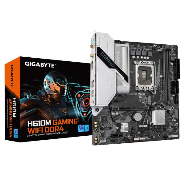 GIGABYTE H610M GAMING WF DDR4 moederbord Intel H610 Express LGA 1700 micro ATX (H610M GAMING WF DDR4) GIGABYTE H610M GAMING WF DDR4 moederbord Intel H610 Express LGA 1700 micro ATX (H610M GAMING WF DDR4)