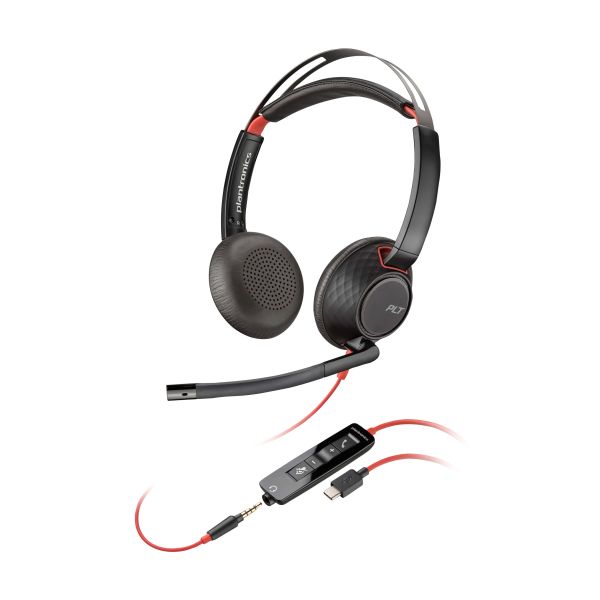 POLY Blackwire C5220 USB-C-headset + inline-kabel (bulk) (805H3A6)