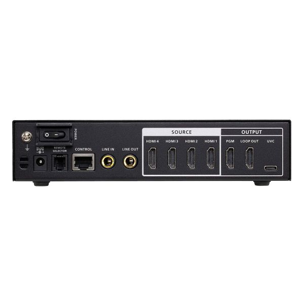 ATEN USB-oplossingen Vastleggen UC3430 Zoek product of trefwoord CAMLIVE™ PRO 4K HDMI-naar-USB-videoswitcher met 4 ingangen (UC3430)