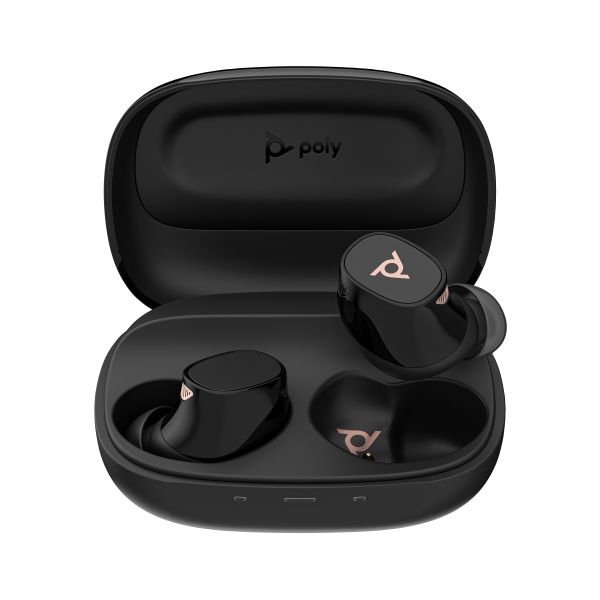 HP Poly Voyager Free 20 Black Earbuds +Basic Charge Case (946C3AA#ABB)