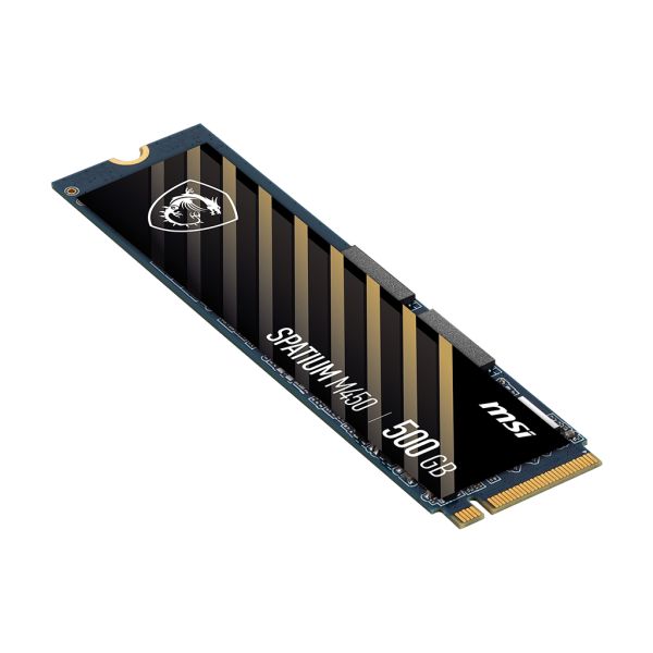 MSI Spatium M450 PCIe 4.0 NVMe M.2 500GB V1 PCI Express 4.0 3D NAND (SPATIUM M450 500GB)