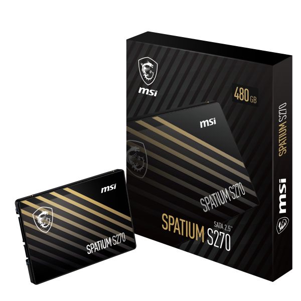 MSI Spatium S270 SATA 2.5 480GB 2.5" SATA III 3D NAND (SPATIUM S270 480GB)