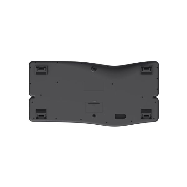 Trust Keyra Ergonomisch Draadloos Toetsenbord - Ergonomisch toetsenbord – USB en Bluetooth verbinding – QWERTY US International – Zwart (25459)