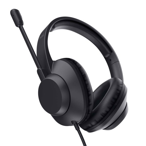 Trust Ayda Max USB Headset - USB headset voor kantoor en calls – Opklapbare microfoon – 40 mm drivers – Zwart (25461) Trust Ayda Max USB Headset - USB headset voor kantoor en calls – Opklapbare microfoon – 40 mm drivers – Zwart (25461)