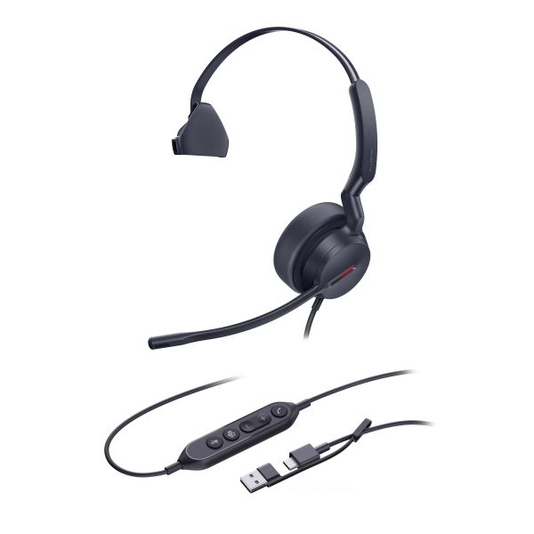 Yealink UH44 Mono Teams USB-C/A Headset (1308188)