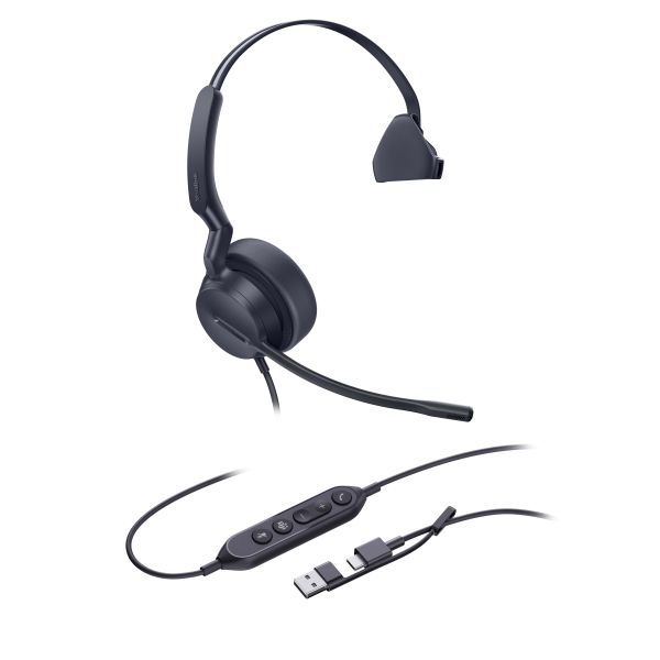 Yealink UH44 Mono Teams USB-C/A Headset (1308188) Yealink UH44 Mono Teams USB-C/A Headset (1308188)