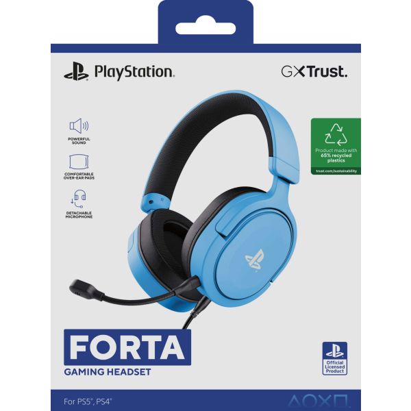 Trust GXT 498B Forta Headset Bedraad Hoofdband Gamen Blauw (25556)