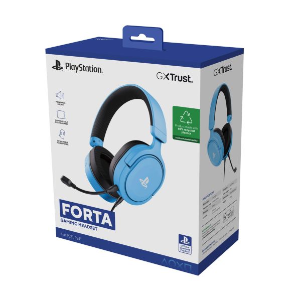 Trust GXT 498B Forta Headset Bedraad Hoofdband Gamen Blauw (25556)