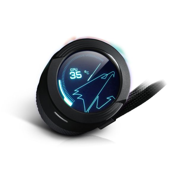 GIGABYTE AORUS WATERFORCE X 360 Processor Alles-in-één vloeistofkoeler 12 cm Zwart (GP-AWATERFORCEX360)