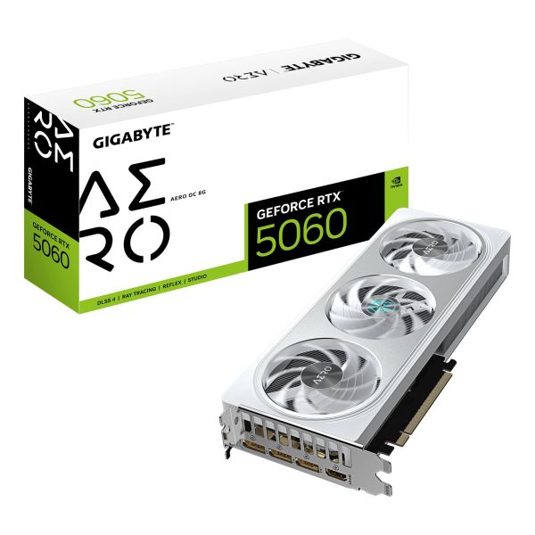 GIGABYTE GeForce RTX 5060 AERO OC 8G NVIDIA 8 GB GDDR7 (GV-N5060AERO OC-8GD)
