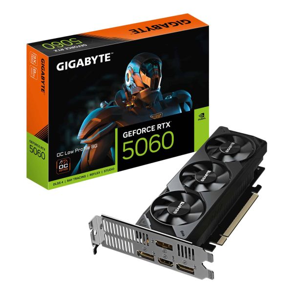 GIGABYTE GeForce RTX 5060 OC Low Profile 8G NVIDIA 8 GB GDDR7 (GV-N5060OC-8GL) GIGABYTE GeForce RTX 5060 OC Low Profile 8G NVIDIA 8 GB GDDR7 (GV-N5060OC-8GL)