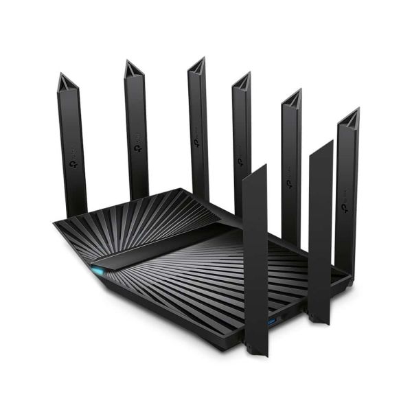 TP-Link Archer AX90 draadloze router Multi-Gigabit Ethernet Tri-band (2.4 GHz / 5 GHz / 5 GHz) Zwart (ARCHER AX90)