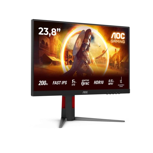 AOC G4 24G4HA computer monitor 60,5 cm (23.8") 1920 x 1080 Pixels Full HD LED Zwart, Rood (24G4HA)