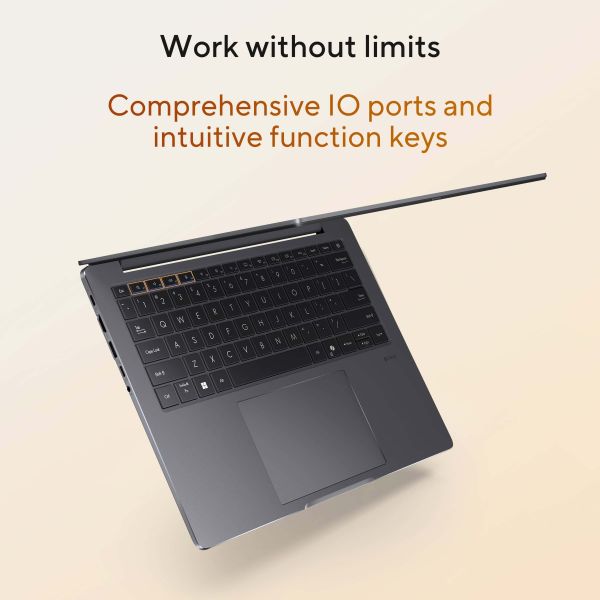 ASUS ExpertBook P3 PM3406CKA-LY0212X AMD Ryzen AI 7 350 Laptop 35,6 cm (14") WUXGA 32 GB DDR5-SDRAM 1 TB SSD Wi-Fi 6 (802.11ax) Windows 11 Pro US International Grijs (90NX0971-M007Z0)