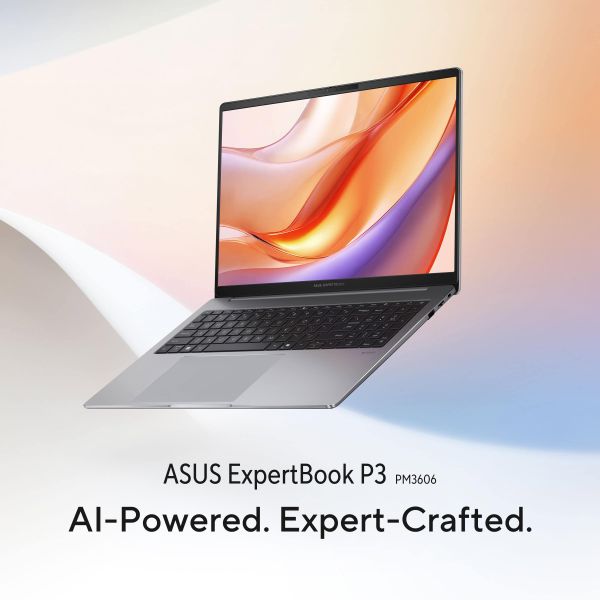 ASUS ExpertBook P3 PM3606CKA-MB0134X AMD Ryzen AI 7 350 Laptop 40,6 cm (16") WUXGA 32 GB DDR5-SDRAM 1 TB SSD Wi-Fi 7 (802.11be) Windows 11 Pro US International Grijs (90NX0981-M004P0)