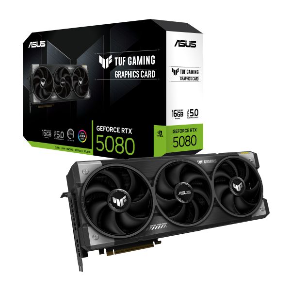 ASUS TUF Gaming TUF-RTX5080-16G-GAMING NVIDIA GeForce RTX 5080 16 GB GDDR7 (90YV0M31-M0NA00)