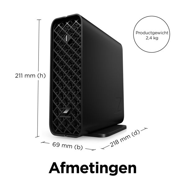 HP Z2 Mini G9 Intel® Core™ i7 i7-14700K 32 GB DDR5-SDRAM 1 TB SSD NVIDIA RTX A2000 Windows 11 Pro Mini PC Workstation Zwart (996P0ET#ABB)