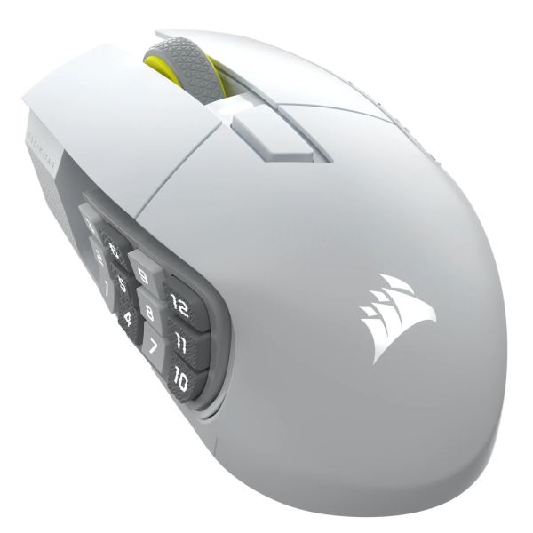 CORSAIR SCIMITAR ELITE WIRELESS SE Gaming Mouse Wireless White 33000 DPI Optical (CH-9314011-WW)