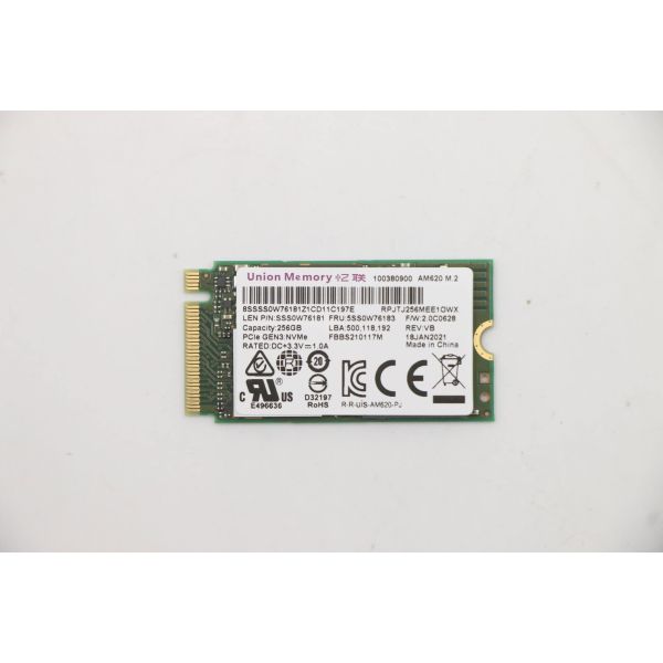 Lenovo 5SS0W76183 internal solid state drive 256 GB M.2 PCI Express 3.0 NVMe (5SS0W76183) Lenovo 5SS0W76183 internal solid state drive 256 GB M.2 PCI Express 3.0 NVMe (5SS0W76183)
