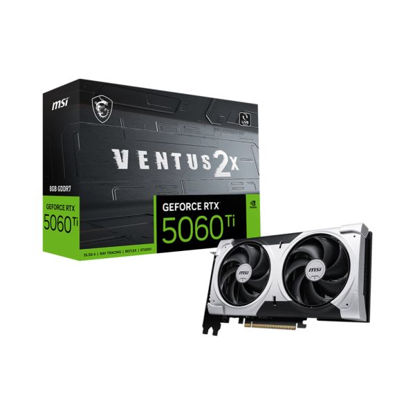 MSI GeForce RTX 5060 Ti 8G VENTUS 2X PLUS NVIDIA 8 GB GDDR7 (912-V536-050) MSI GeForce RTX 5060 Ti 8G VENTUS 2X PLUS NVIDIA 8 GB GDDR7 (912-V536-050)