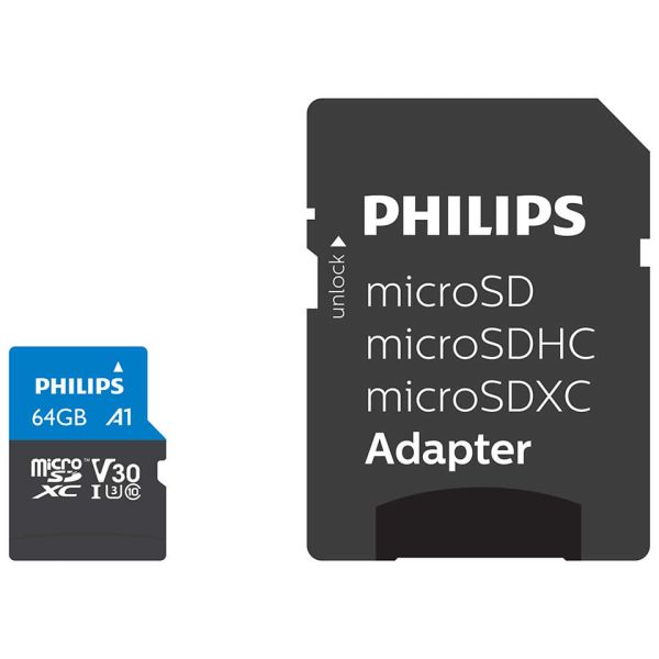 Philips FM64MP65B 64 GB MicroSDXC UHS-I Klasse 10 (FM64MP65B/00) Philips FM64MP65B 64 GB MicroSDXC UHS-I Klasse 10 (FM64MP65B/00)
