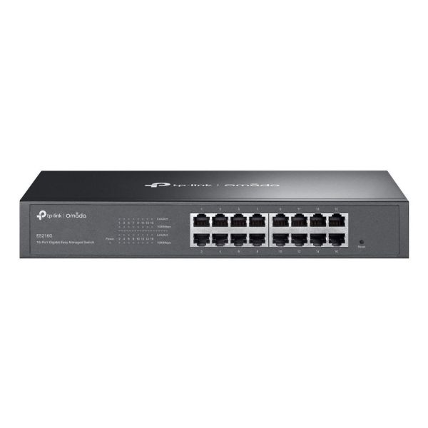 TP-Link Omada ES216G netwerk-switch Managed L2 Gigabit Ethernet (10/100/1000) Zwart (ES216G(UN)) TP-Link Omada ES216G netwerk-switch Managed L2 Gigabit Ethernet (10/100/1000) Zwart (ES216G(UN))