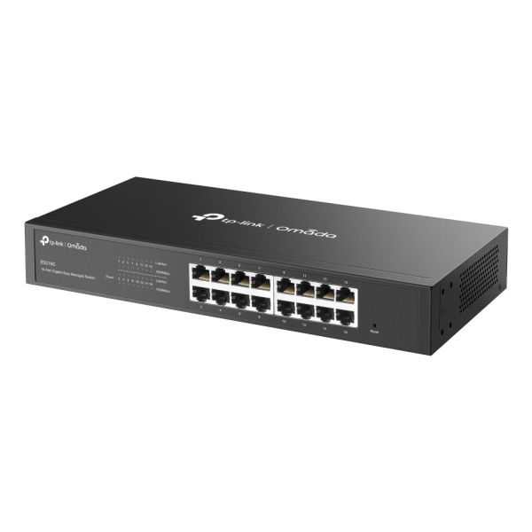 TP-Link Omada ES216G netwerk-switch Managed L2 Gigabit Ethernet (10/100/1000) Zwart (ES216G(UN)) TP-Link Omada ES216G netwerk-switch Managed L2 Gigabit Ethernet (10/100/1000) Zwart (ES216G(UN))