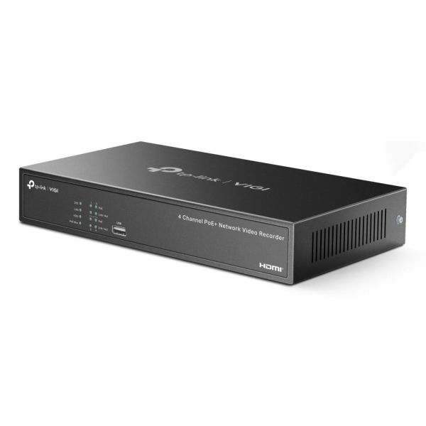 TP-Link VIGI NVR1004H-4P-2TB Zwart (VIGI NVR1004H-4P-2TB(UN))