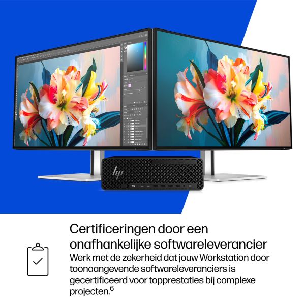 HP Z2 SFF G1i Wolf Pro Security Edition Intel Core Ultra 7 265 16 GB DDR5-SDRAM 512 GB SSD Windows 11 Pro Workstation AI Workstation, AI PC Zwart (A40TBET#ABH)