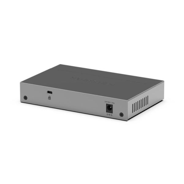 NETGEAR GS105P Unmanaged Gigabit Ethernet (10/100/1000) Power over Ethernet (PoE) Bureaublad-/wandmontage Grijs (GS105P-300EUS)