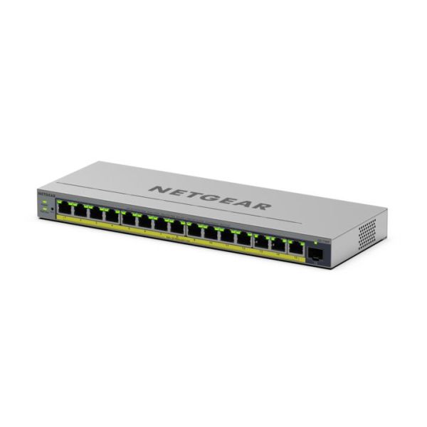 NETGEAR GS116EP Managed L2/L3 Gigabit Ethernet (10/100/1000) Power over Ethernet (PoE) Grijs (GS116EP-100EUS)