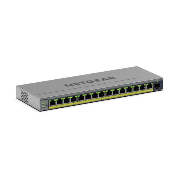 NETGEAR GS116EP Managed L2/L3 Gigabit Ethernet (10/100/1000) Power over Ethernet (PoE) Grijs (GS116EP-100EUS)