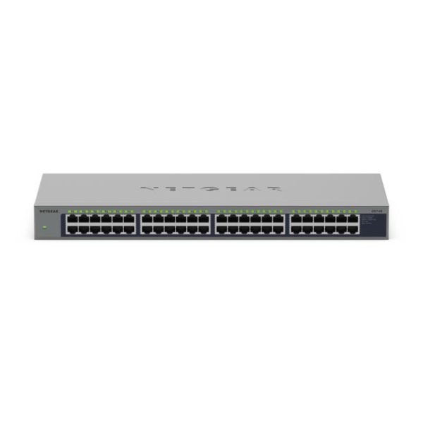 NETGEAR GS748 Unmanaged Gigabit Ethernet (10/100/1000) Grijs (GS748-100EUS)