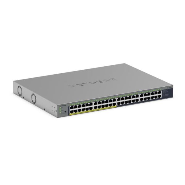 NETGEAR GS748PP Unmanaged Gigabit Ethernet (10/100/1000) Power over Ethernet (PoE) Grijs (GS748PP-100EUS)