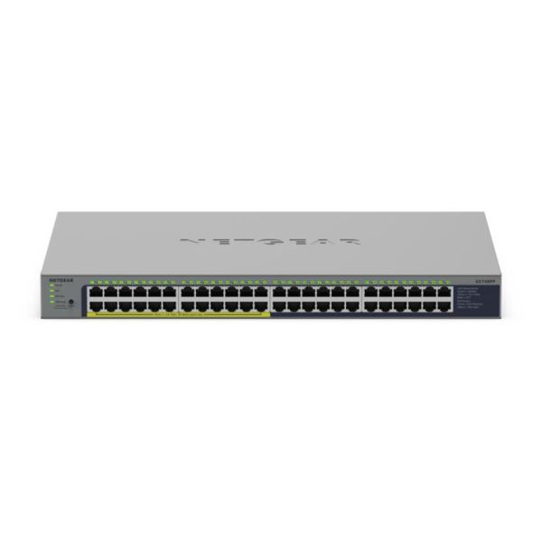NETGEAR GS748PP Unmanaged Gigabit Ethernet (10/100/1000) Power over Ethernet (PoE) Grijs (GS748PP-100EUS) NETGEAR GS748PP Unmanaged Gigabit Ethernet (10/100/1000) Power over Ethernet (PoE) Grijs (GS748PP-100EUS)