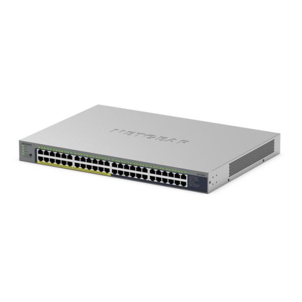NETGEAR GS748PP Unmanaged Gigabit Ethernet (10/100/1000) Power over Ethernet (PoE) Grijs (GS748PP-100EUS)