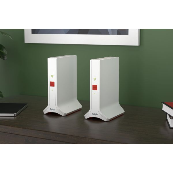 FRITZ! Mesh Set Mesh Set 4200 Dual-band (2.4 GHz / 5 GHz) Wi-Fi 6E (802.11ax) Rood, Wit 2x2/4x4 (20003108)