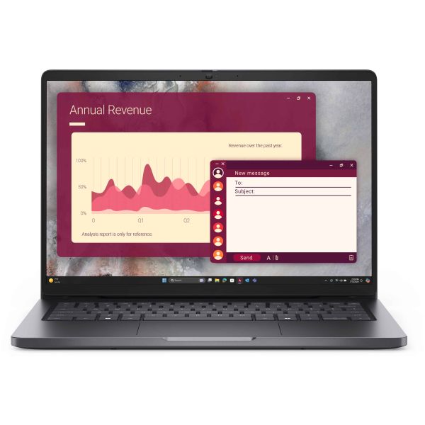 DELL Pro PC14250 Intel Core 5 120U Laptop 35,6 cm (14") Full HD+ 16 GB DDR5-SDRAM 512 GB SSD Wi-Fi 6E (802.11ax) Windows 11 Pro US International Zwart (MC5TN)