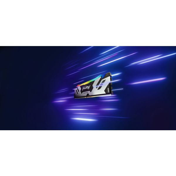 Kingston Technology FURY 24GB 8800MT/s DDR5 CL42 CUDIMM Renegade RGB Silver (KF588CU42RSA-24)