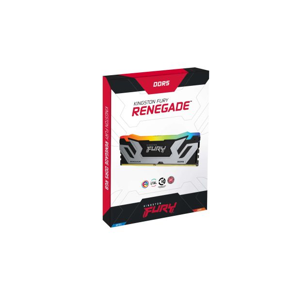 Kingston Technology FURY 24GB 8800MT/s DDR5 CL42 CUDIMM Renegade RGB Silver (KF588CU42RSA-24)