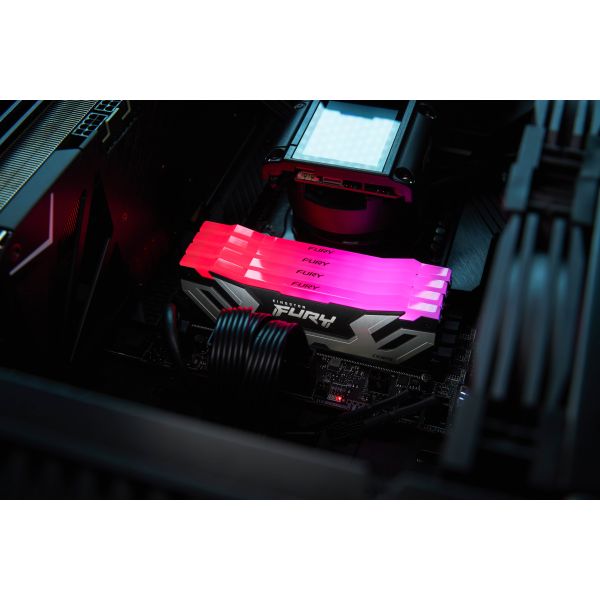 Kingston Technology FURY 48GB 8800MT/s DDR5 CL42 CUDIMM (set van 2) Renegade RGB Silver (KF588CU42RSAK2-48) Kingston Technology FURY 48GB 8800MT/s DDR5 CL42 CUDIMM (set van 2) Renegade RGB Silver (KF588CU42RSAK2-48)