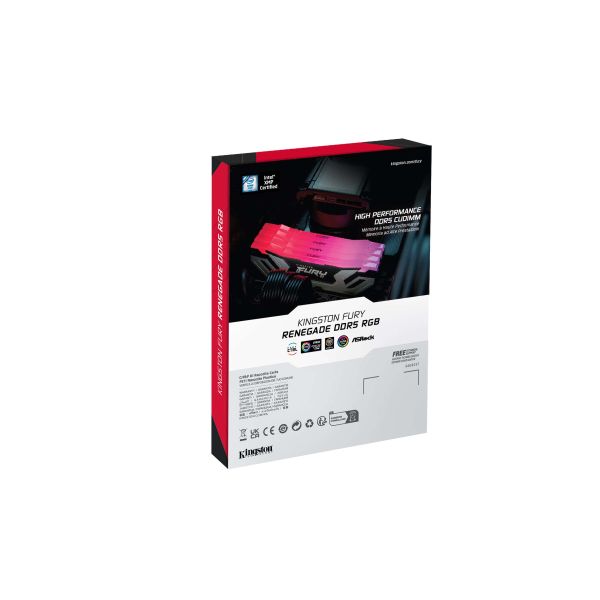 Kingston Technology FURY 48GB 8800MT/s DDR5 CL42 CUDIMM (set van 2) Renegade RGB Silver (KF588CU42RSAK2-48)