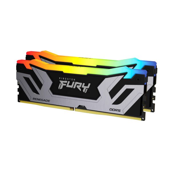 Kingston Technology FURY 48GB 8800MT/s DDR5 CL42 CUDIMM (set van 2) Renegade RGB Silver (KF588CU42RSAK2-48)